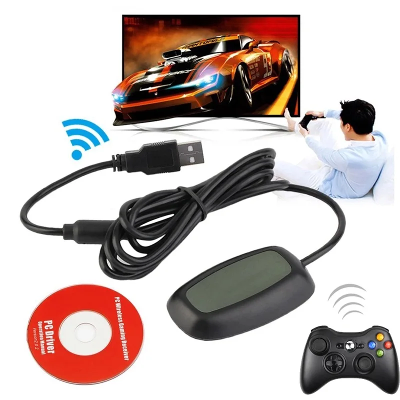 

Microsoft Xbox 360 Wireless Receiver for Windows Wireless Wireless Gamepad PC Adapter Receiver for Xbox 360 game console