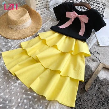 

Children Clothing Toddler Girls Clothes Backless Bowknot Tops+Skirts Outfit 2020 Summer Kids Tracksuit For Girls Clothing Sets