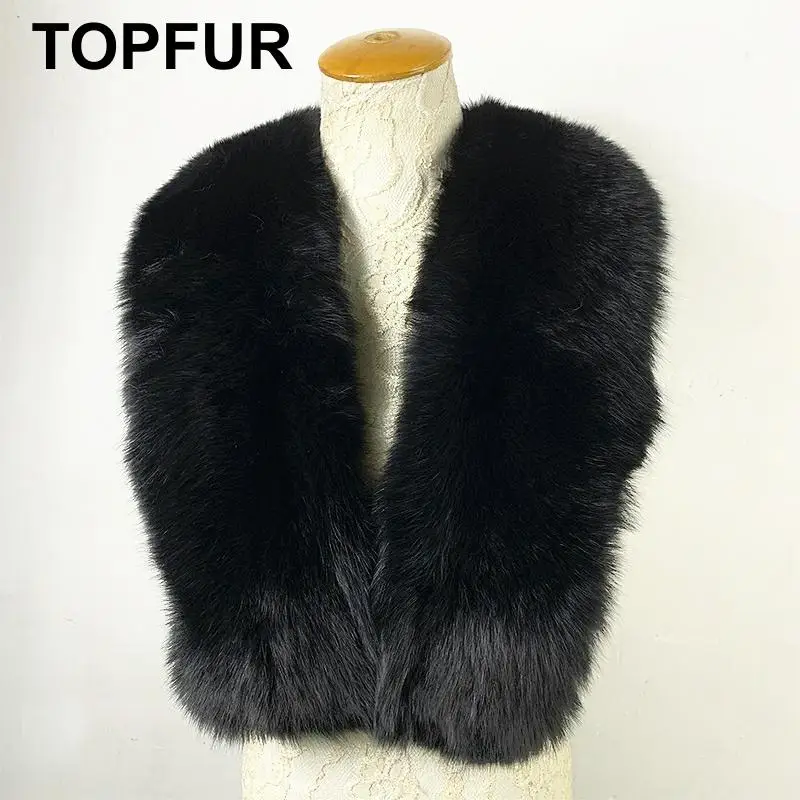 TOPFUR 2019 Новый Модный зимний женский длинный шарф шаль из натурального меха