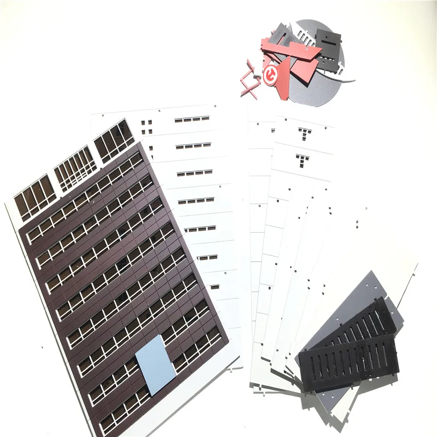 architecture model building ho train layout05_副本
