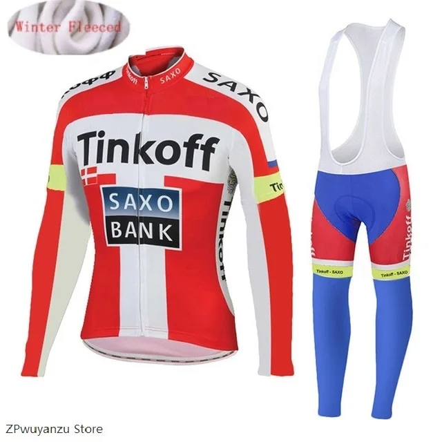 

2019 Mns Saxo Bank Tinkoff Fluorescent green Cycling Clothing MTB Bike Wear autumn Cycling Clothing set