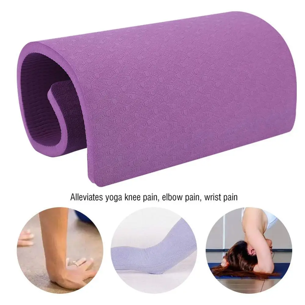 

Yoga Mat Workout Elastic Non-slip Fitness Gymnastics Mats Bag Carrier Thick Knee Exercise Pad