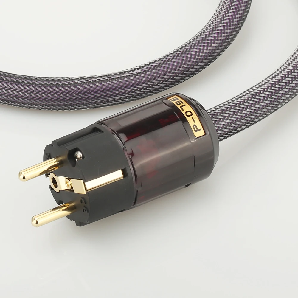Hifi OFC AC 313 кабель питания Hi Fi позолоченный Штепсель EU Schuko шнур для AMP CD