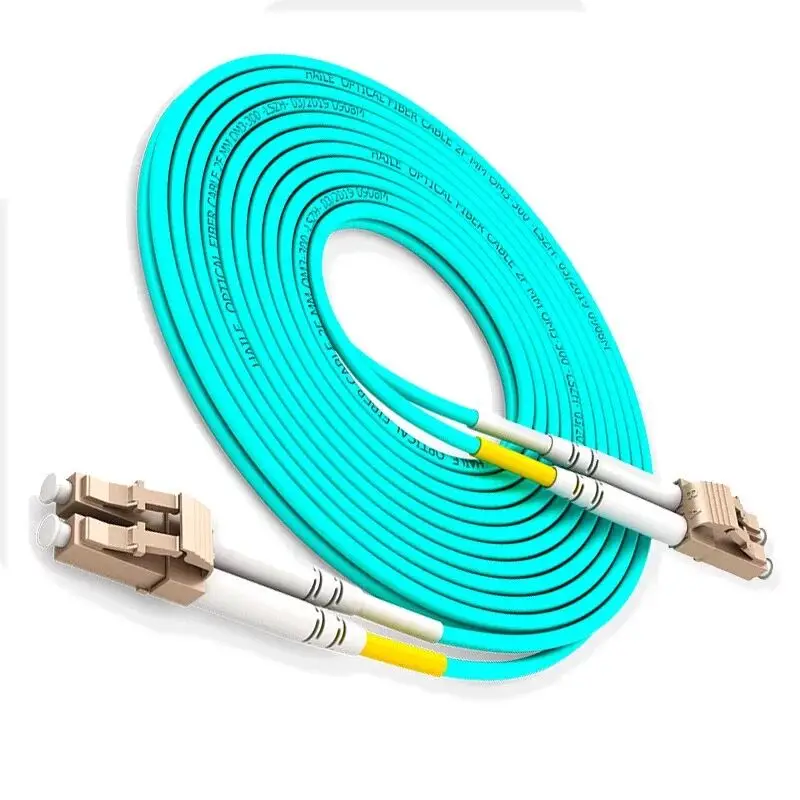 LC/UPC многомодовый OM3 волоконный кабель дуплексный волоконно оптическая Перемычка