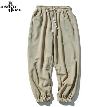 

Men Women Harajuku Men Harem Pants Japanese Casual Cotton Linen Trouser Man Jogger Pants Chinese Baggy Pants Loose Hiphop