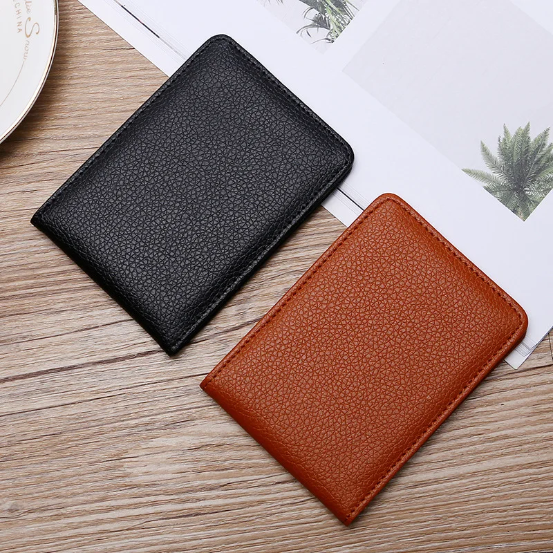 

Driver License Holder Cover Document Business ID Pass Certificate Folder Solid Color Passport Cover Casual Card Wallet Unisex
