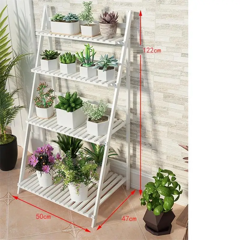 MODEL A Madera Etagere Планте плантенстандарт гостиная Estanteria Para Plantas балкон стойки Dekoration Цветочная полка завод стенд - Цвет: MODEL A