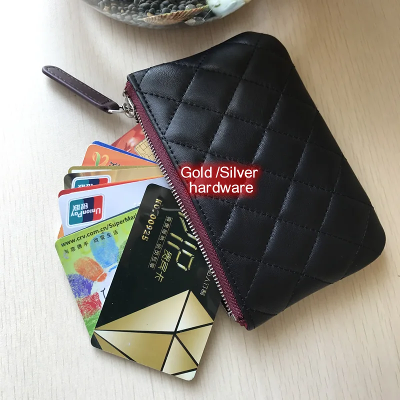 High quality cow leather Luxury Brand Design business fashion coin purse card case card package