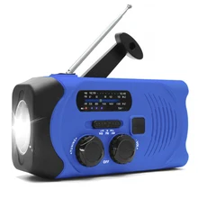 Экстренная ситуация SOS Цифровая метеостанция радио рукоятка солнечной энергии светодиодный фонарик Открытый инструмент AS99