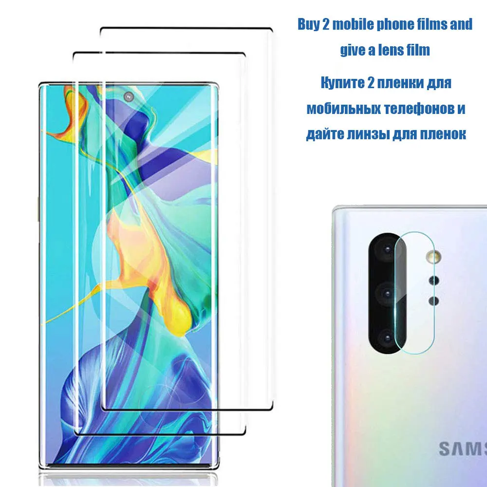 20D разблокировка отпечатков пальцев закаленное стекло для samsung Galaxy Note 10 plus протектор экрана Galaxy Note 10 9 8 S10 Lite Полное покрытие F