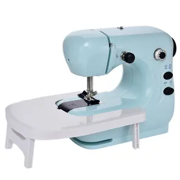 

Electric Mini Sewing Machine Household Multifunction Double Thread 2 Speed Portable Sewing Machine with Expansion Board