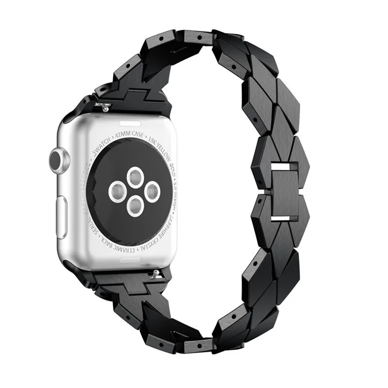 Ремешок для часов Apple Watch 44 мм 40 мм 38 мм 42 мм металлические стразы браслет из нержавеющей стали ремешок для iWatch серии 4 3 2 1