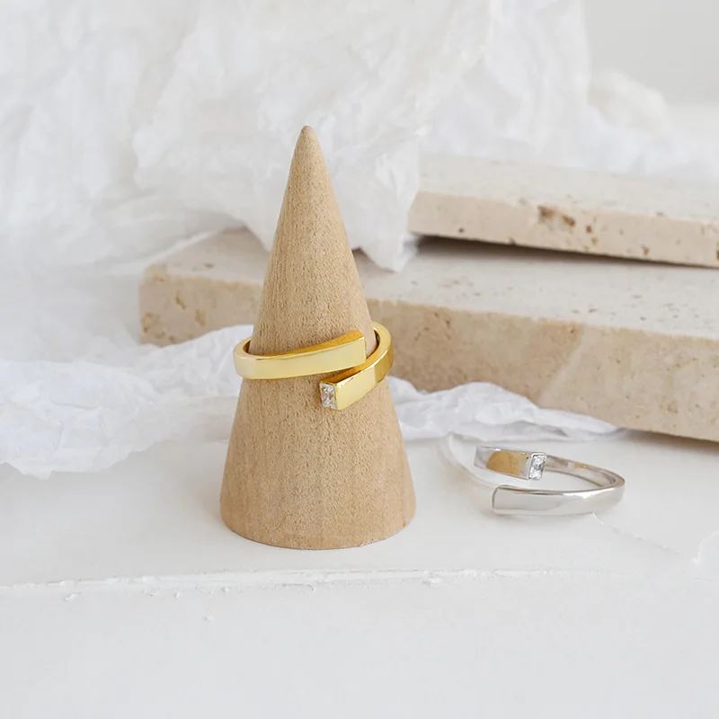 

Minimalist Handmade Gold Ring 925 Sterling Silver Rings for woman Female's Anillos De Plata De Ley Mujer Party Fine Jewelry