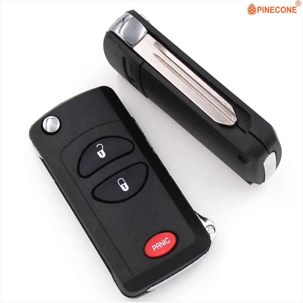 PINECONE для Dodge Ram Dakota Durango Chrysler Jeep Cherokee 56036859 2+ 1 кнопки Автомобильный ключ модифицированный Автомобильный Брелок чехол для ключей