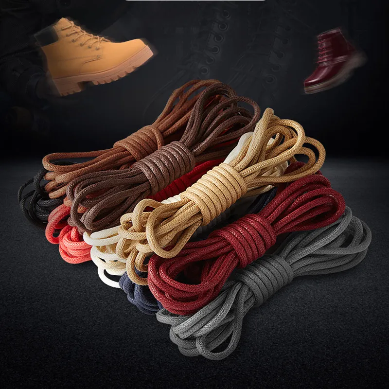 

180cm/71'' High Quality Waxed Round Shoe Laces Shoelaces Shoestring for Boots Sport Shoes Canvas