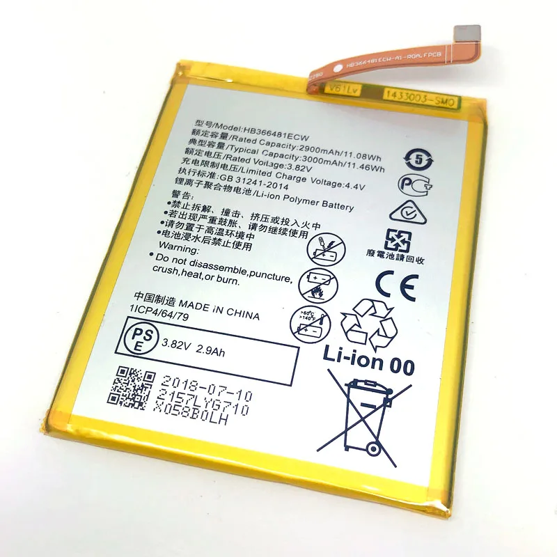 HB366481ECW Батарея для Huawei Honor 8 9i V9 играть P9 G9 5C 7C 7A наслаждаться фотоаппаратов моментальной печати 7S 8 8E Nova lite 3E GT3 y6 II p20 p10 P8 lite lx1