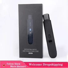 

2022 Beard And Hair Straightener Comb Electric Brush Fast Heating Usb Recharge Hair Whiskers Straightening For Men Styler