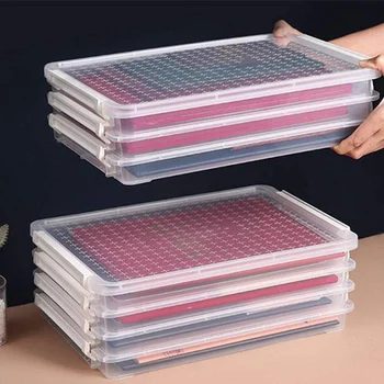 

Transparent File Storage Box Document Paper Storage Container Office Supplies LHB99