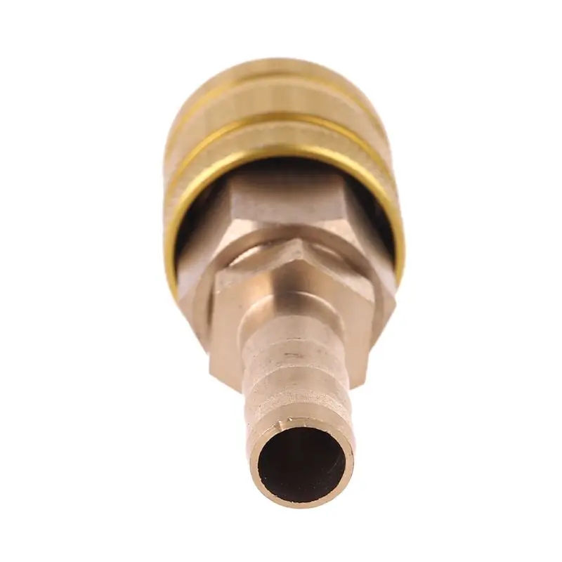 

Brass 1/4-Inch NPT Male Industrial Air Hose Quick Connect Adapter Air Coupler and 8mm Plug Kit Air Compressor Fittings