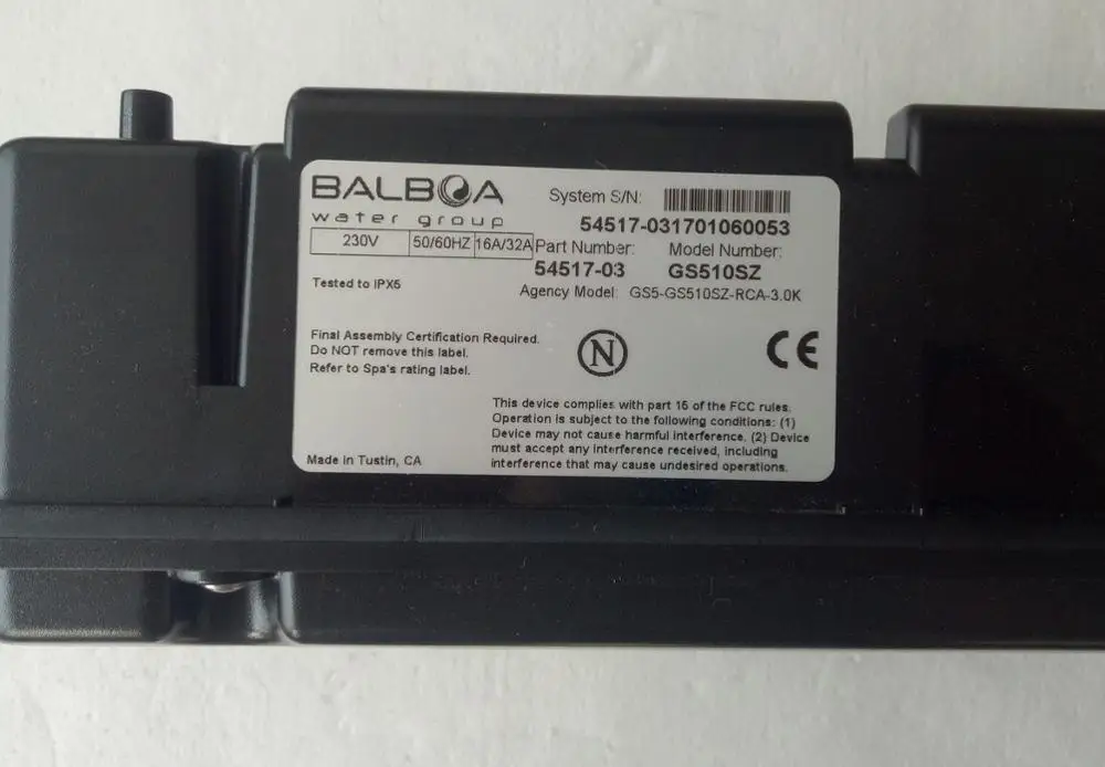Balboa GS510SZ Spa Pack контроллер 3 кВт+ тачпад VL701S"