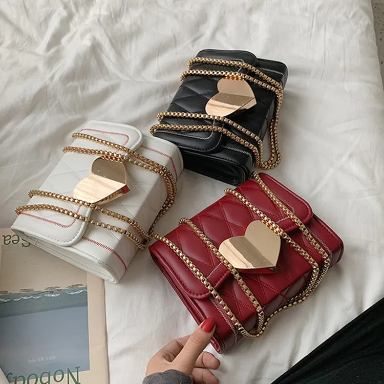 

Female Crossbody Bag For Women 2019 High Quality PU Leather Luxury Handbag Designer Sac Main Ladies Chain Shoulder Messenger Bag