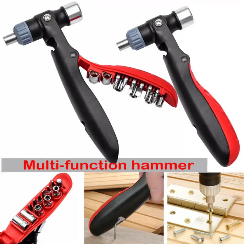 

Hand Tool kit Multi-Function Steel Hammer Tube Pliers Screwdriver With Nail