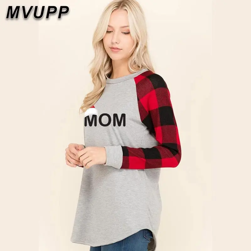 Одинаковые длинные футболки для мамы и дочки; одежда в клетку для мамы и дочки; одежда для мамы и дочки; рождественские комплекты для мамы и дочки