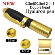 0,3 мл и 0,5 мл 2 в 1 гиалуроновая распылительная ручка высокого давления кислотный микро Гиалуроновый пистолет для губ кожный наполнитель для удаления морщин водный шприц