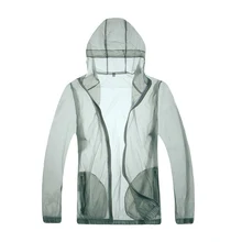 С капюшоном УФ Защита рубашки для мужчин и женщин быстросохнущая легкая ветрозащитная Защита от солнца Спорт на открытом воздухе противомоскитная куртка