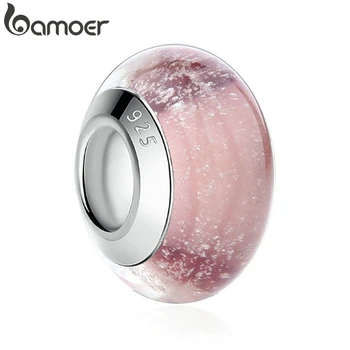 

BAMOER Fashion DIY Beads Brown Round Shape Murano Glass Beads fit Bracelet Women Beads & Jewelry Makings PA6366