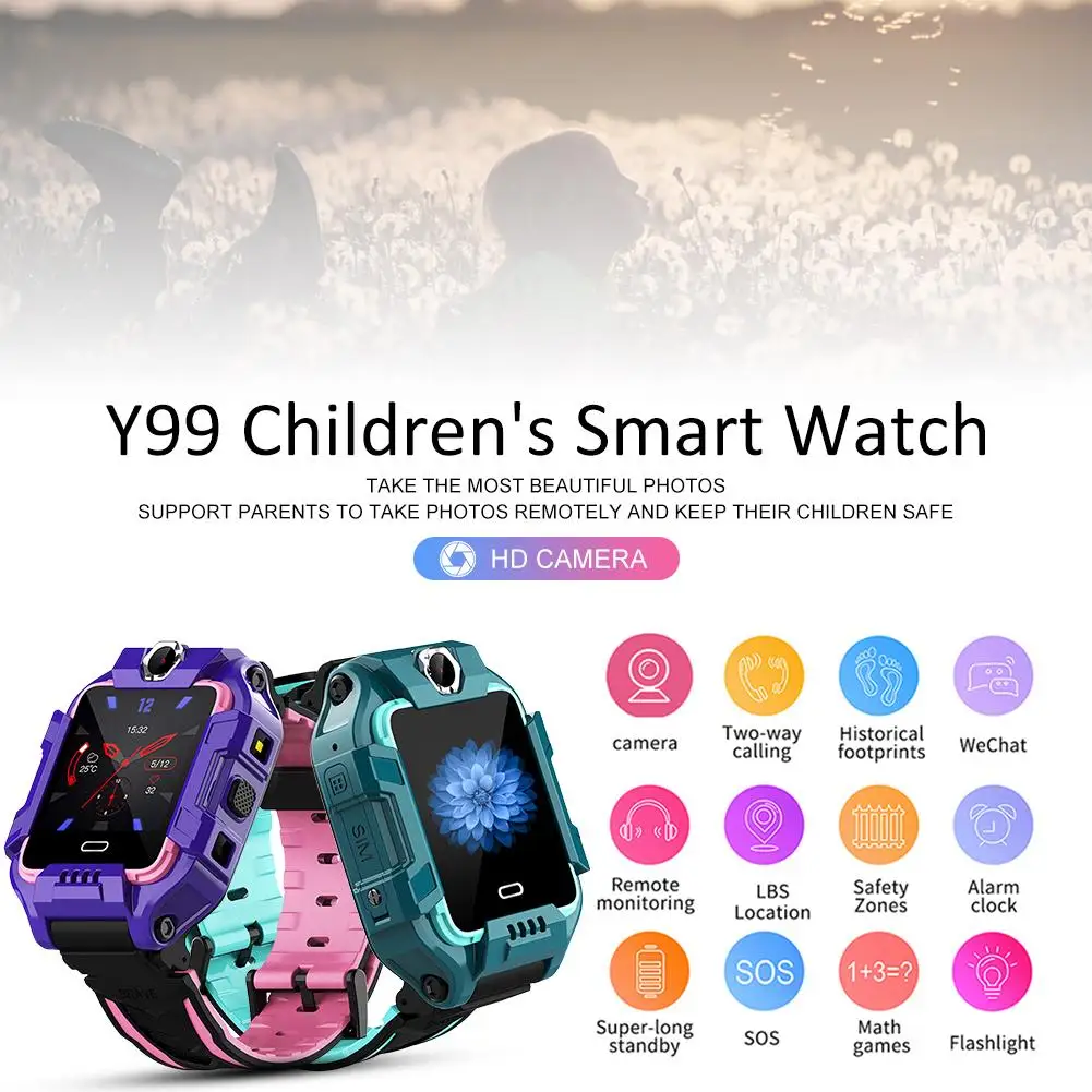 4G часы gps позиционирование Детские умные часы спортивные фитнес-трекер Детские Смарт-часы локатор трекер для детей SOS Вызов