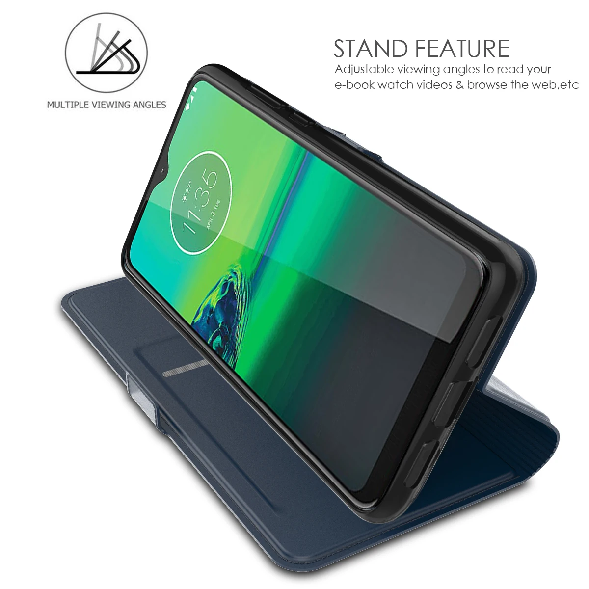 Чехол из искусственной кожи чехол для Motorola Moto G8 Plus Moto G8 Play чехол для телефона с откидной подставкой и держателем карт кошелек Чехол пряжка с магнитом