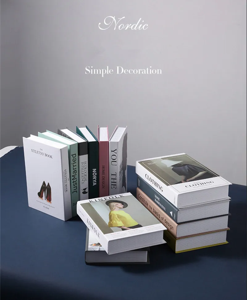 Скандинавские поддельные книги ремесла украшения дома аксессуары Современные книги моделирования винный шкаф книжные полки с орнаментом декоративный дисплей