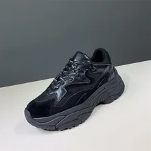  Platform Designer Shoes Women Luxury 2021 Creepers Vintage Wedge Female Trainers Sneakers Breathable Elevator China Muffin Mesh 