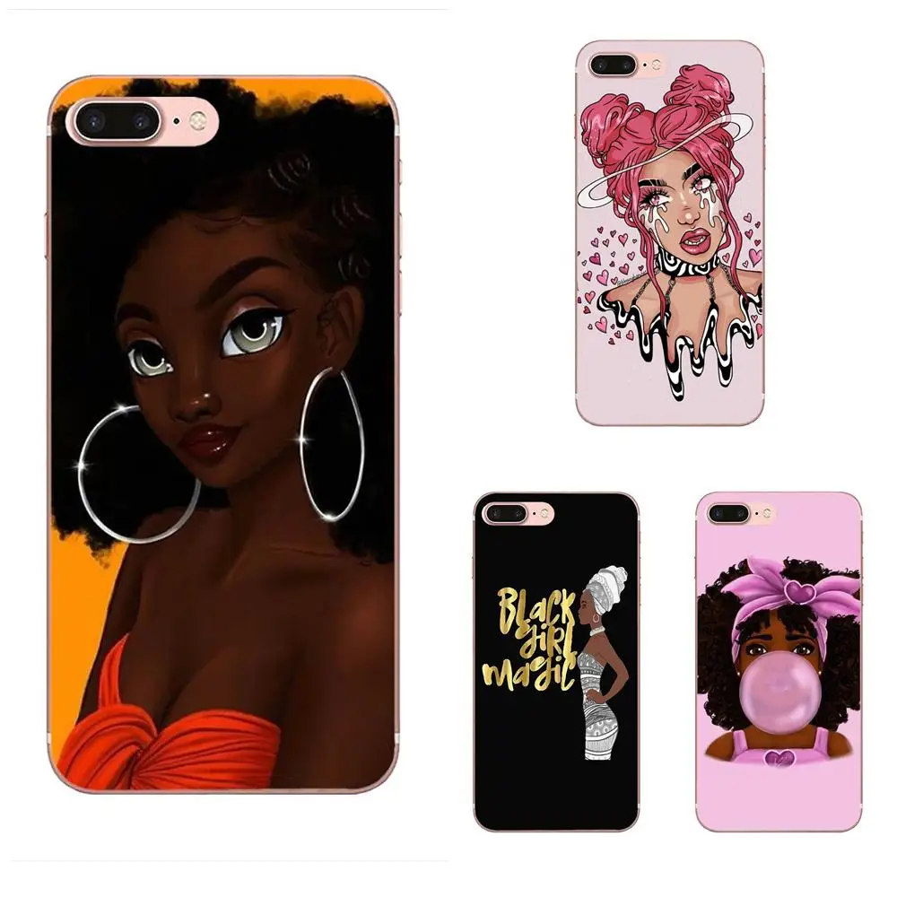 TPU Capa Melanin Poppin Aba Queen Black Girl для Sony Xperia Z Z1 Z2 Z3 Z4 Z5 compact Mini M2 M4 M5 T3 E3 E5 XA XA1 XZ Premium |