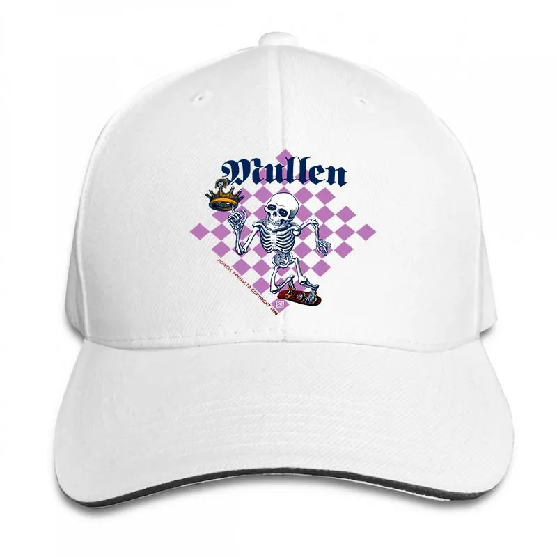 1986 Rodney Mullen vtg 80s skateboard Powell Peralta Bones Brigade L Baseball cap men women Trucker Hats fashion adjustable cap - Цвет: 2-White