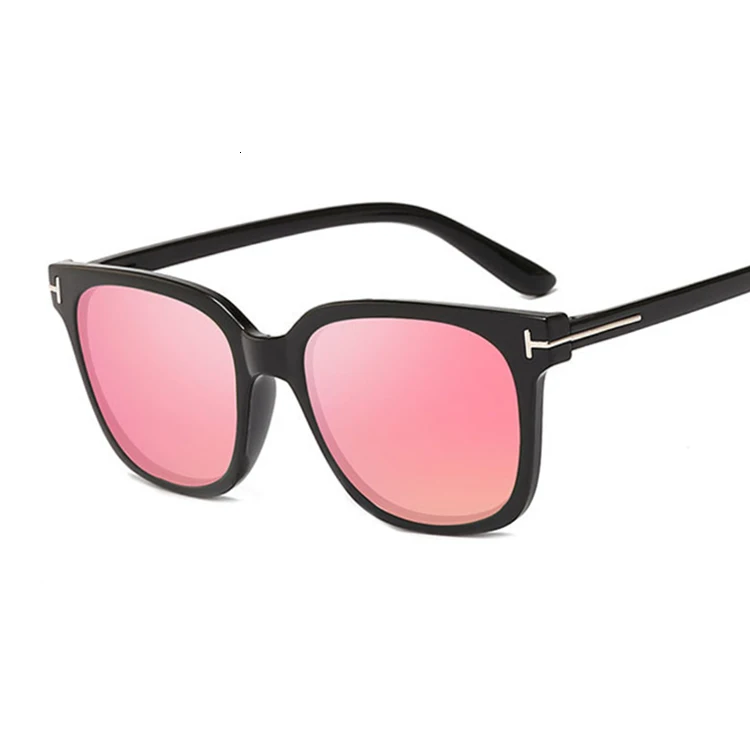 Модные Кошачьи Глаза Солнцезащитные очки женские роскошные брендовые дизайнерские винтажные Кошачьи Глаза Солнцезащитные очки женские Ретро полная оправа Oculos De Sol Feminino - Цвет линз: Black Pink