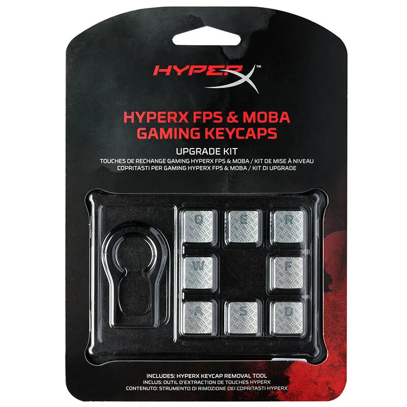 Kingston HyperX FPS& MOBA игровой ключ кепки обновленный комплект для RGB игровая механическая клавиатура геймера 8 шт. Серебряный титановый ключ s