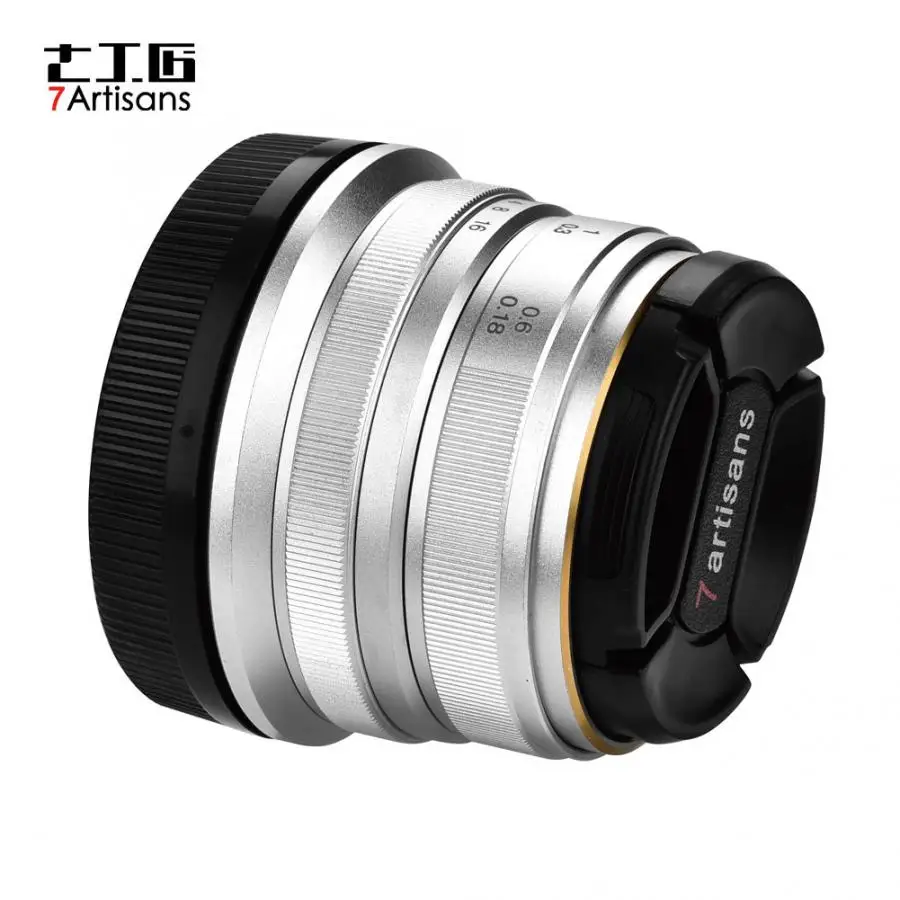 Lentille 7artisans 25mm F1.8 Manual Aperture Focus Lens Accessory for Mirrorless Cameras camera len accessories