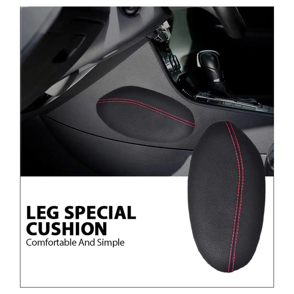 Universal Car Seat Cushion Foot Support Pillow Leg Support Car Seat Cushion Leather Leg Cushion