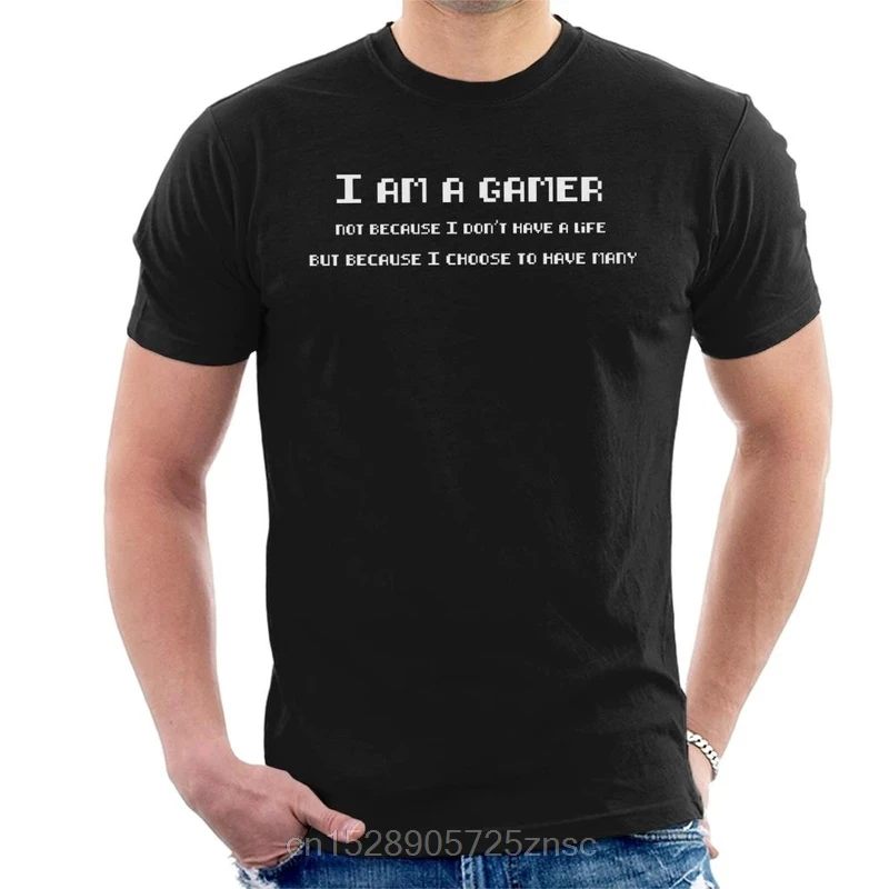Мужская футболка с надписью I Am A Gamer | одежда