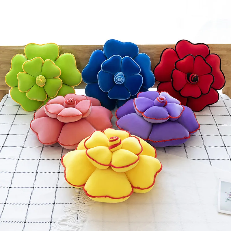 

New Soft Rose Cushion Pillow Creative Rose down Cotton Plush Toy