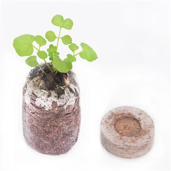 

10 pcs 30mm Jiffy Peat Pellets Seedling Soil Block Plugs Seeds For Garden