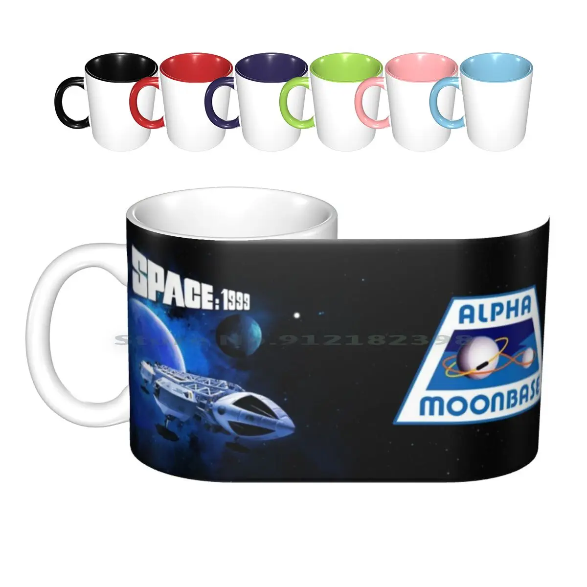 Space 1999 Eagle Model 1 Tazze In Ceramica Tazze Da Caffè Tazza Da Tè Al Latte Tv Space 1999 Cosmos 1999 70S 60S Retro Vintage Modern Swiss