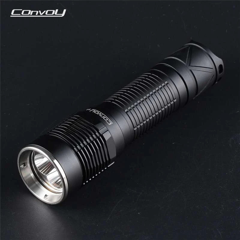 Convoy S12 3x SST20 / Nichia 219C 2300LM 6000mAh Output High Powered Flashlight 18650 21700 Flashlight for Camping LED Torch