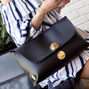 

2020 summer early autumn, simple style New PU leather fashion simple female handbag handbag large capacity women's wrist bag