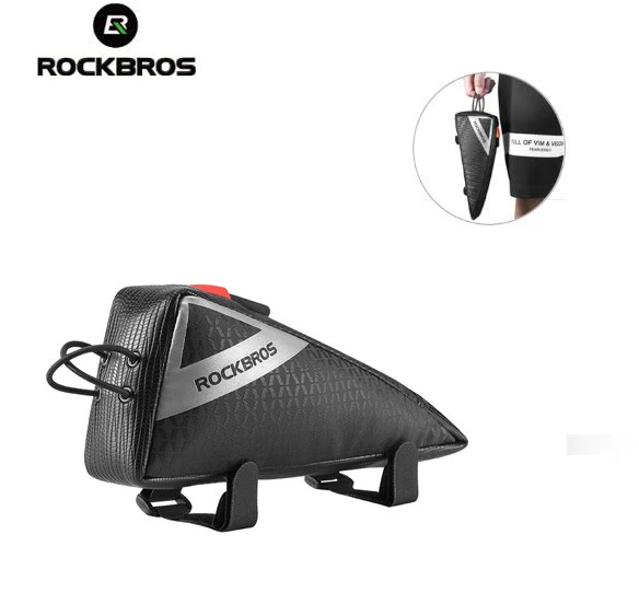 ROCKBROS, сумка для шоссейного велосипеда MTB, сумка для велосипеда, сумка для велосипеда, Ультралегкая, верхняя Передняя труба, рама, треугольная сумка, переносная, водоотталкивающая