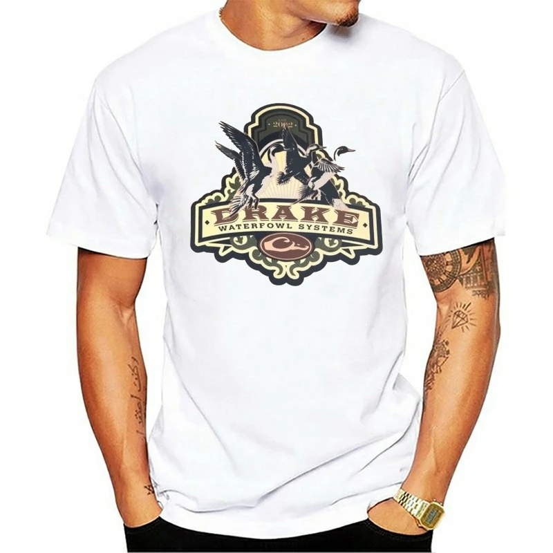 DRAKE WATERFOWL SYSTEMS PINTAIL DUCK LOGO S T-SHIRT TEE PUTTY TAN MEDIUM 659601152054 | Мужская одежда
