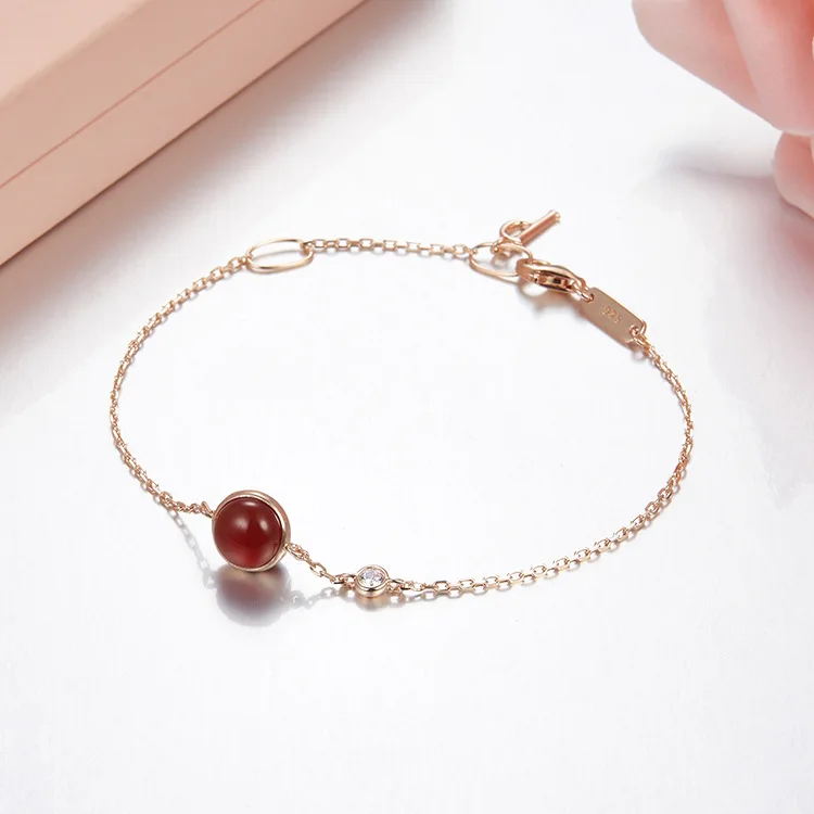 Мода Серебро S925 пробы счастливый круглый шар браслет для женщин очаровательный красочный браслет «Конфета» Летний стиль вечерние ювелирные изделия