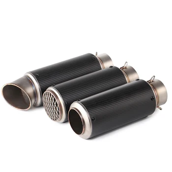 

Universal Motorcycle Exhaust Pipe DBkiller tail pipe outlet nozzle end Stainless Steel Circular oblique end Round round end